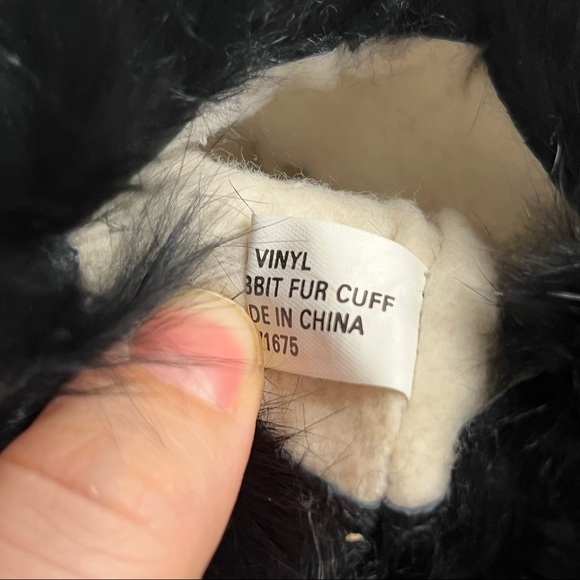 Vintage Rabbit Fur Cuff Gloves One Size - Picture 5 of 6
